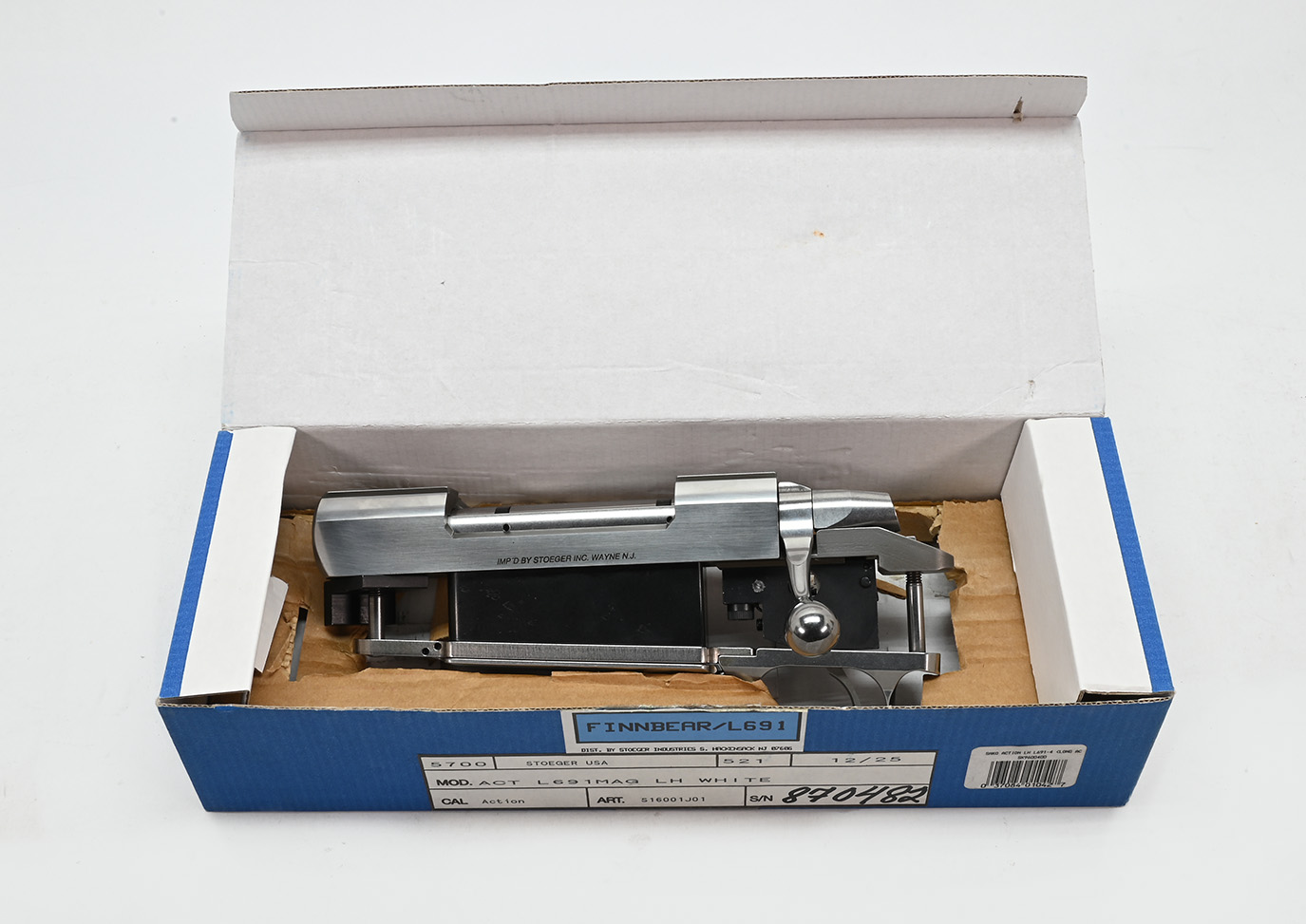 Sako L691 Long Action, Action Only, In White, NOS